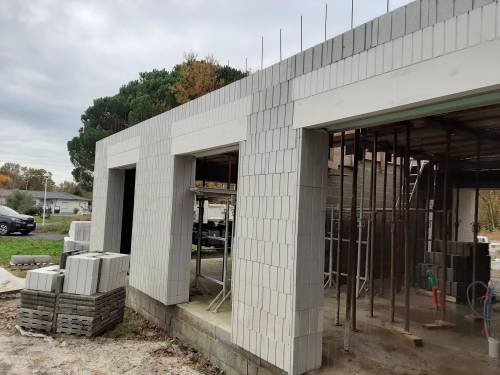 Maison ISOLABLOC en cour de réalisation 2020